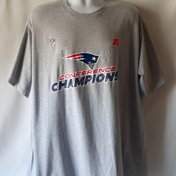 New England Patriots men's gray short-sleeve graphic t-shirt size 3XL - Picture 1 of 8